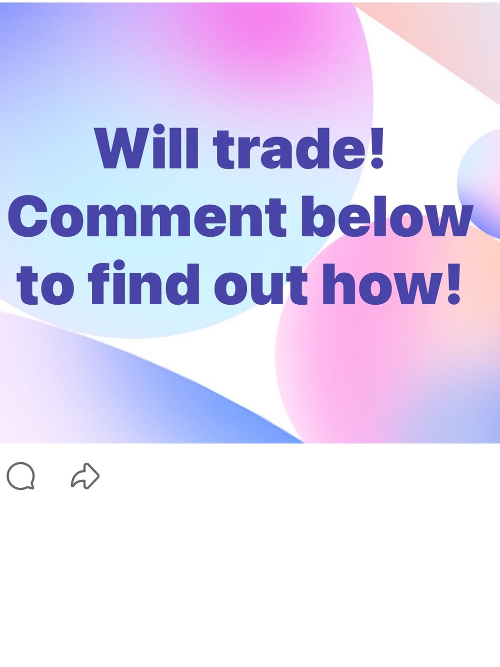 WILLING TO TRADE